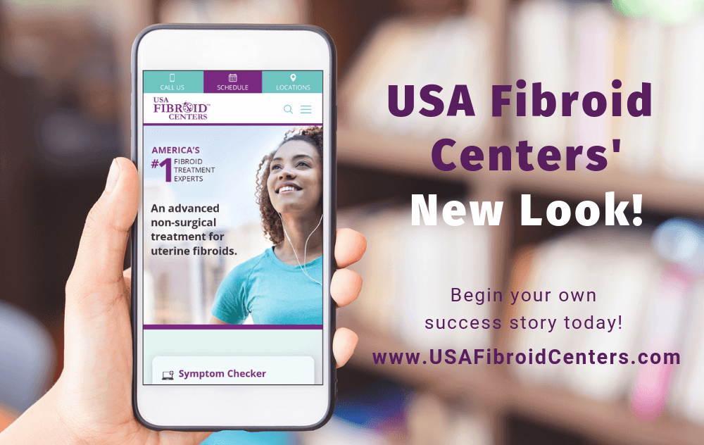 USA Fibroid Centers' new website.