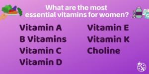 list of vitamins women should take or eat more of