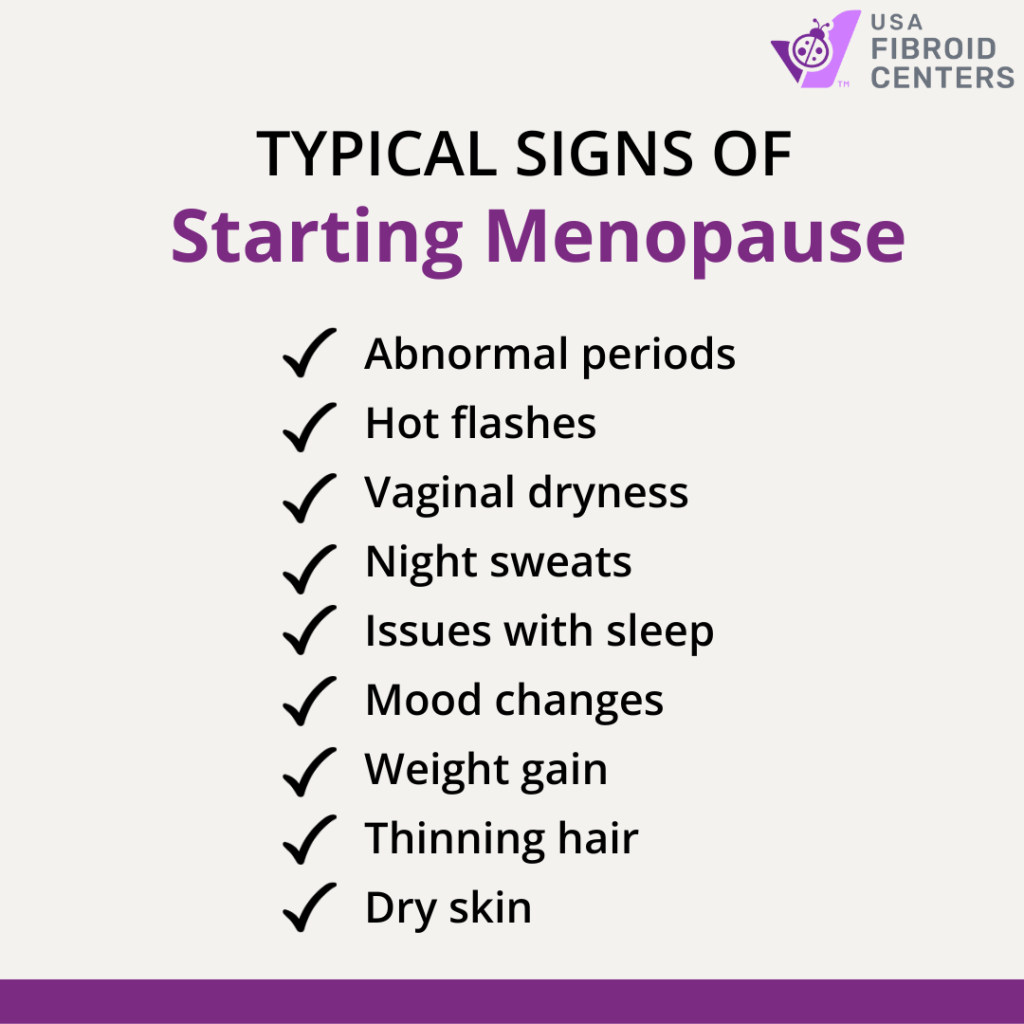 Signs of Starting Menopause