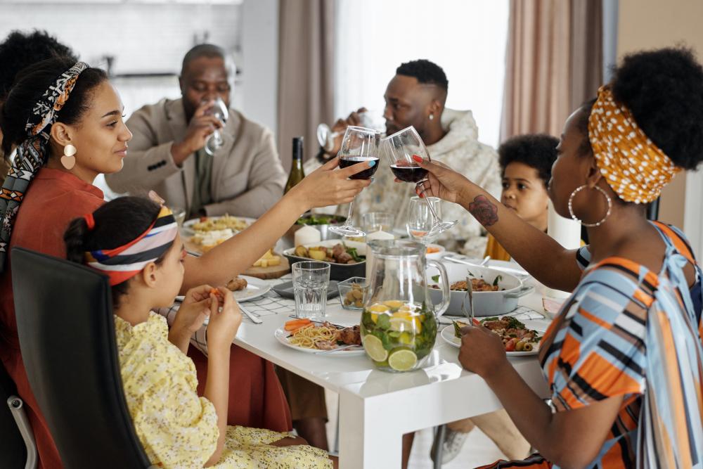 family gathering during the holiday season