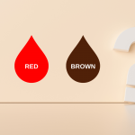 Why is my period blood brown?