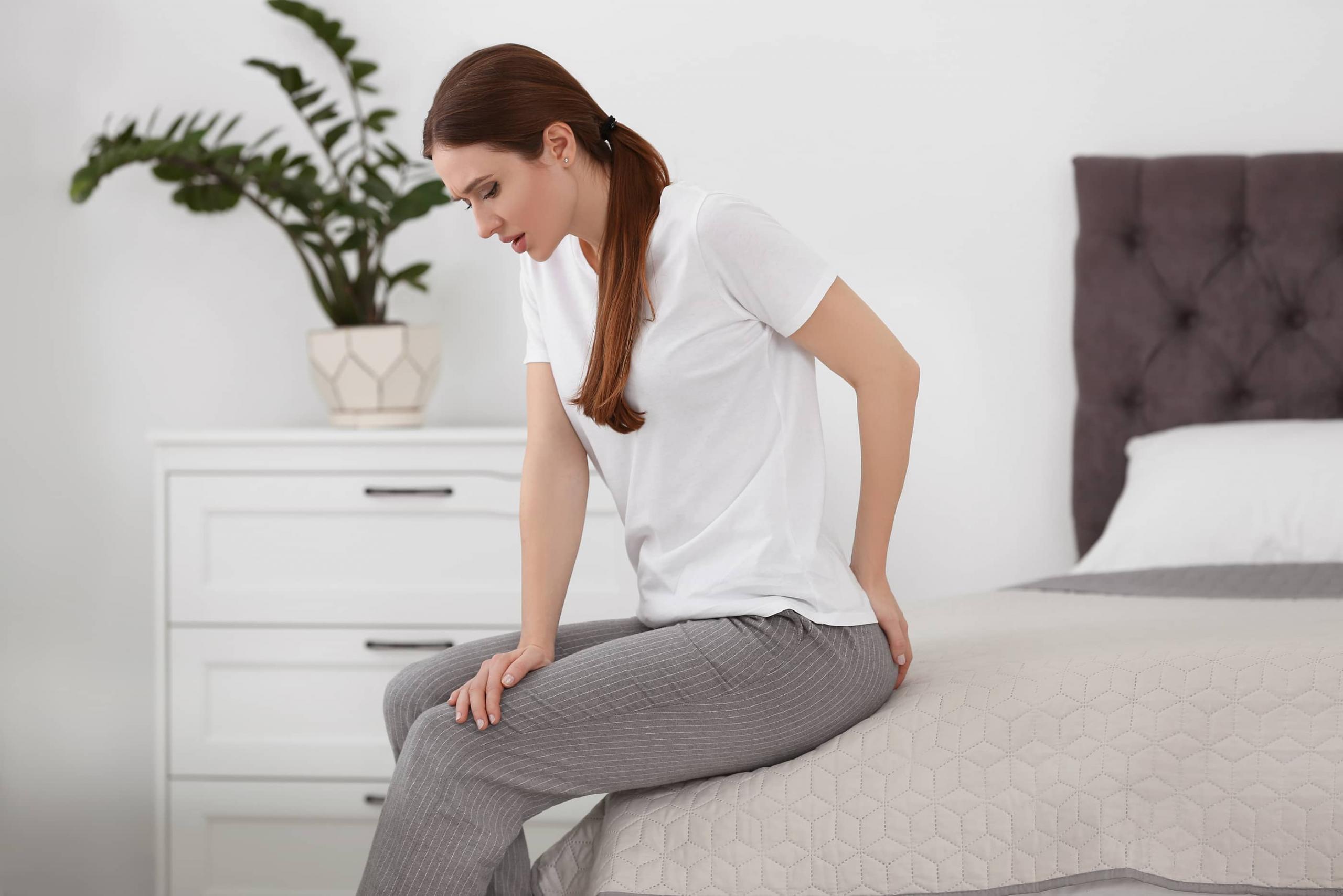 suffering from fibroids and hemorrhoids