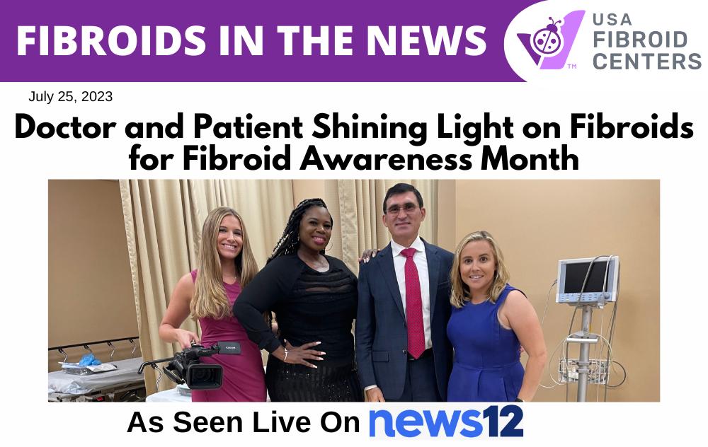 Doctor and patient shine light on fibroids
