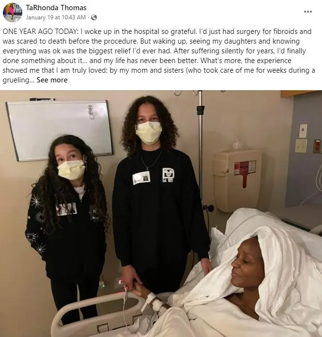 Fibroids Large As Grapefruit In My Uterus: Ta'Rhonda Thomas' Harrowing Story 4 TaRhonda