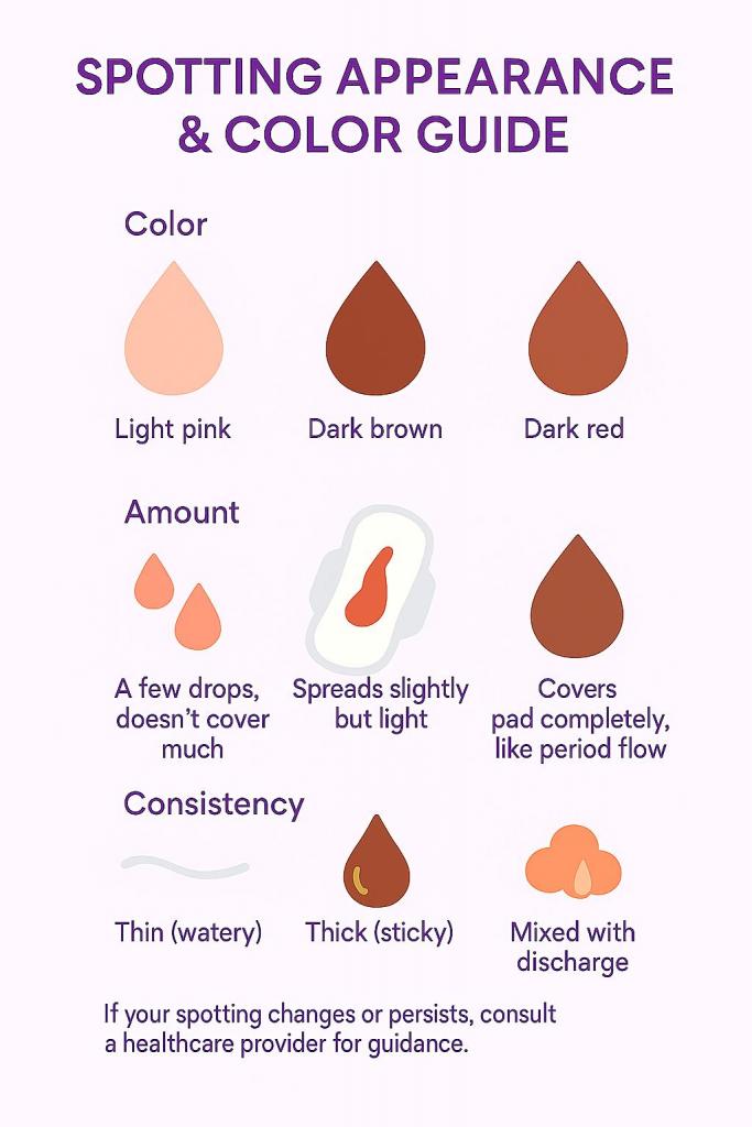 What Does Spotting Look Like? 2 Spotting Appearance & Color Guide
