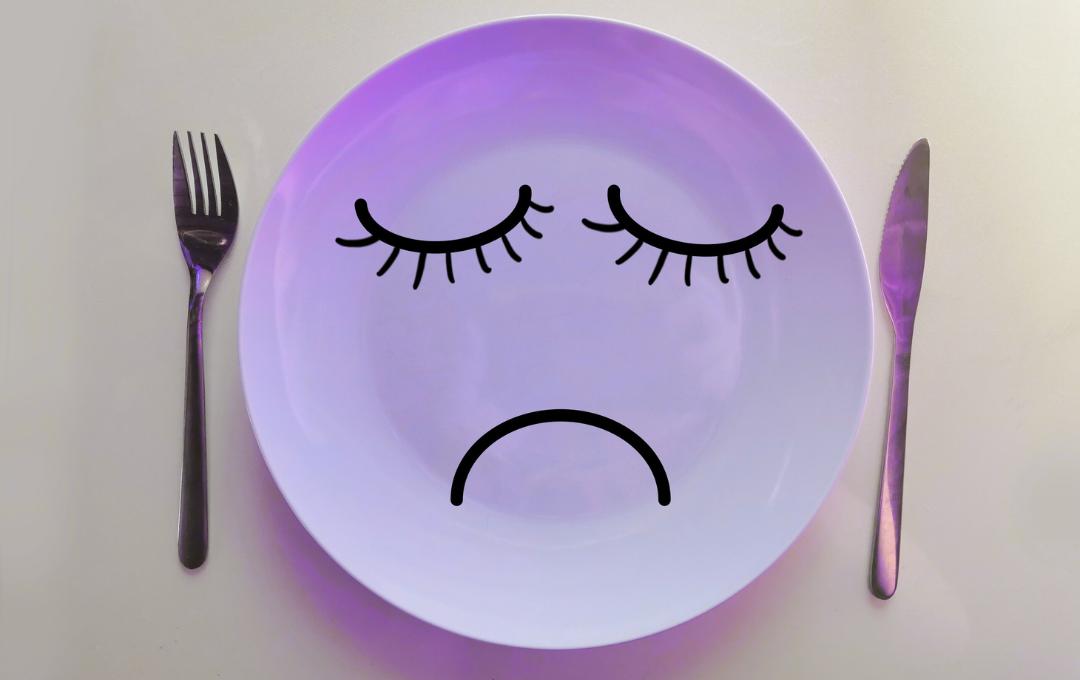 Can Uterine Fibroids Cause Digestive Problems? 2 The unhappy, sad plate signifies digestion issues such as Indigestion, Acid reflux, IBS, etc.