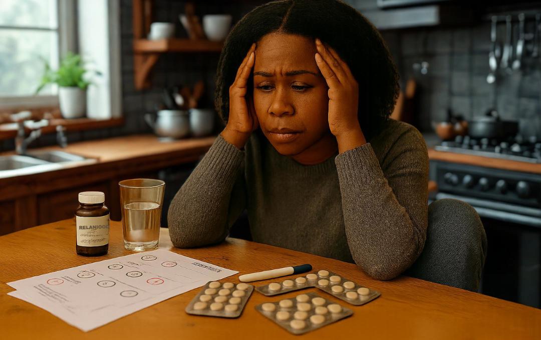 Complications Of High Estrogen Levels 4 A woman going through hormonal imbalance due to chronic stress.