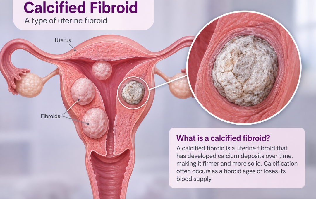 Understanding Fibroid Calcification: What Happens When Fibroids Harden? 2 What a calcified fibroid looks like
