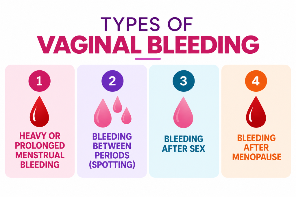 Types Of Vaginal Bleeding: A Patient'S Guide To What Each Type May Mean 2 Different types of Vaginal Bleeding