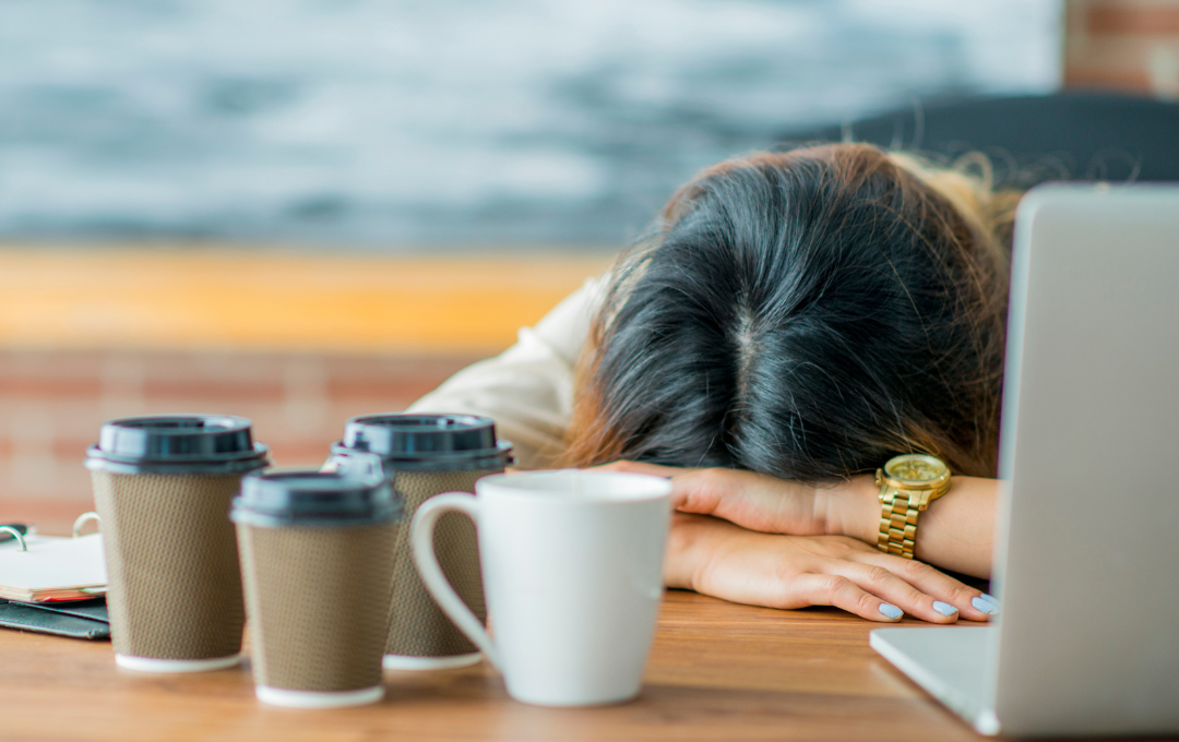 Can Fibroids Cause Sleep Deprivation? 2 Woman suffering from fibroids is exhausted due to lack of sleep